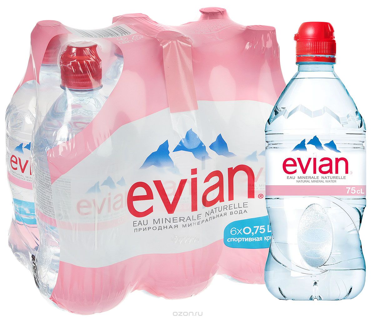 Evian     , 6   0,75 