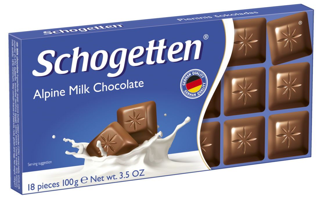 Schogetten Alpen Milk Chocolate  , 100 